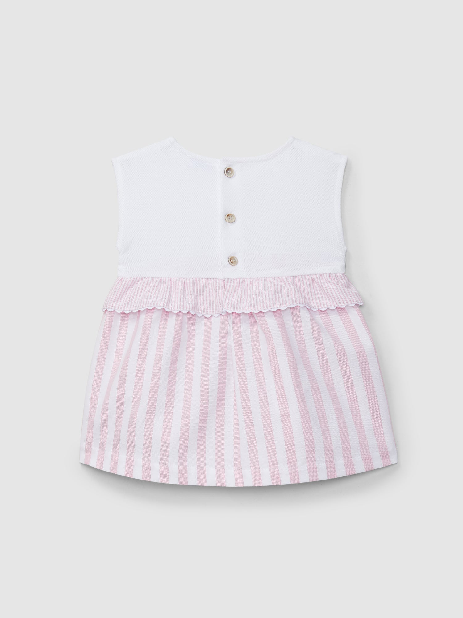 Vestido Piqué e Oxford de Riscas