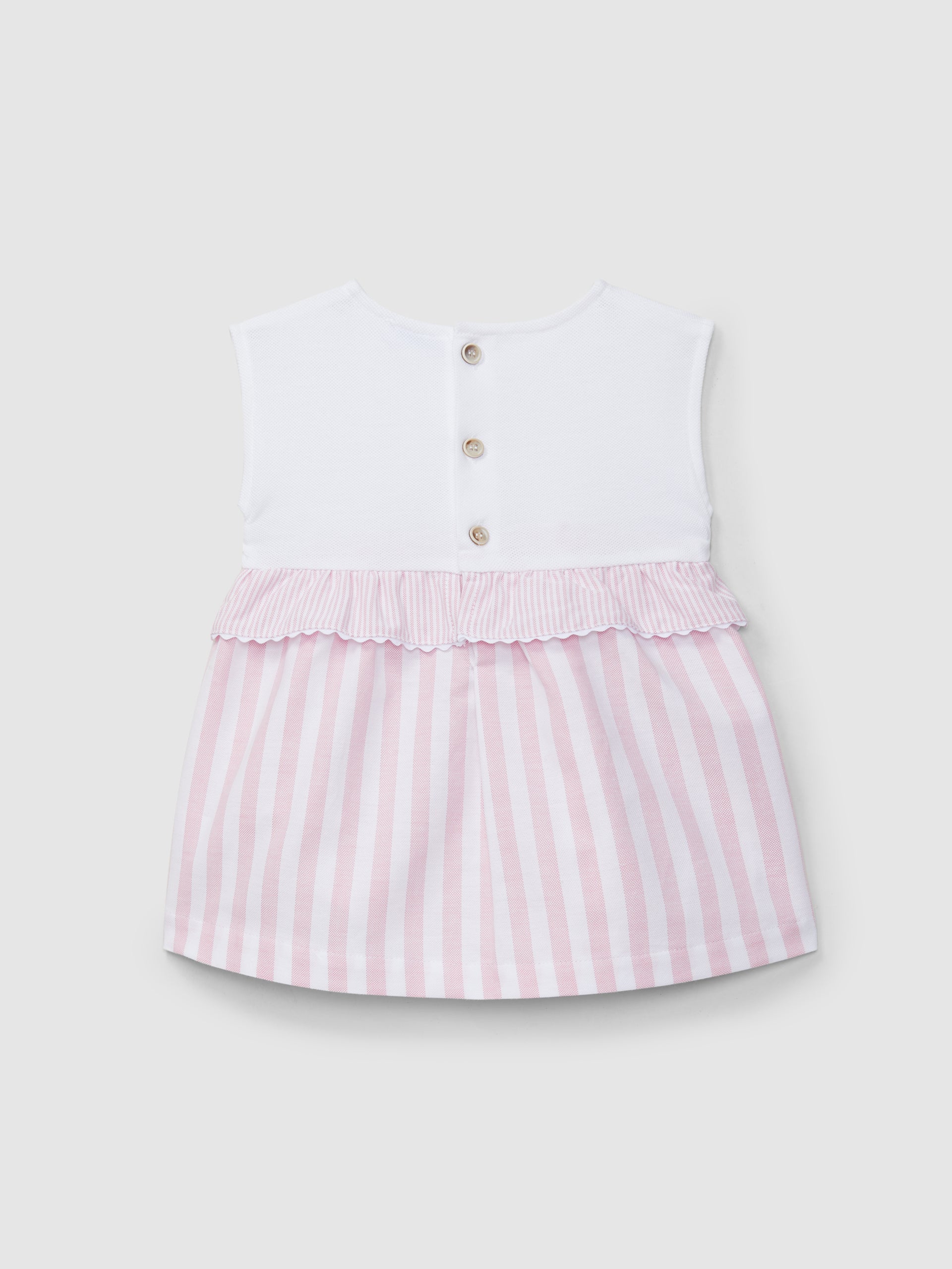 Vestido Piqué e Oxford de Riscas