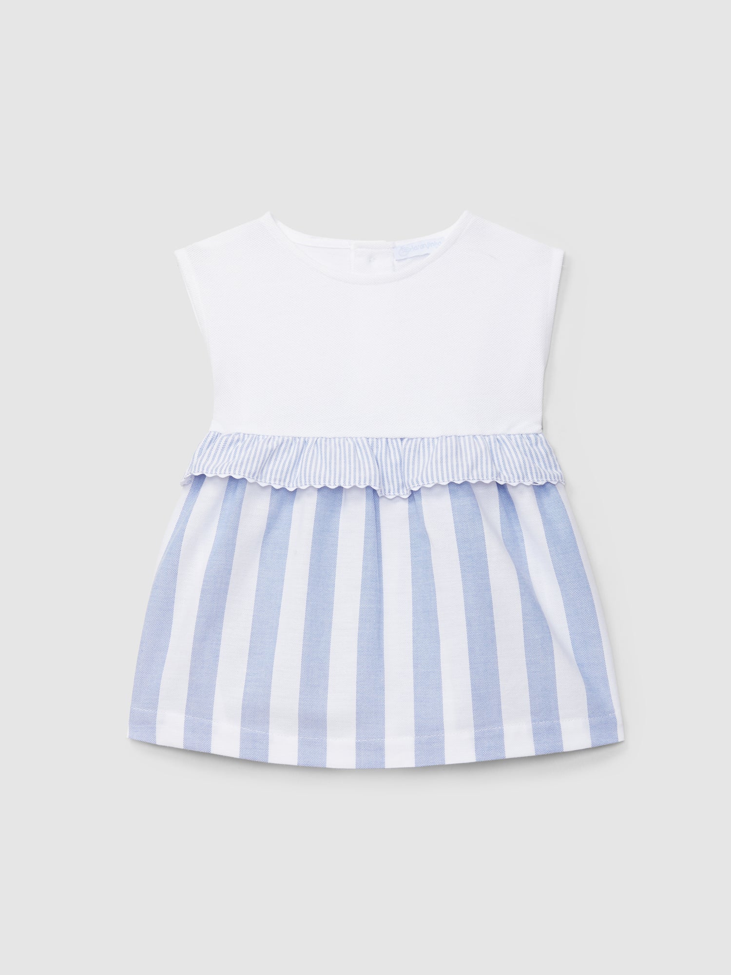 Vestido Piqué e Oxford de Riscas