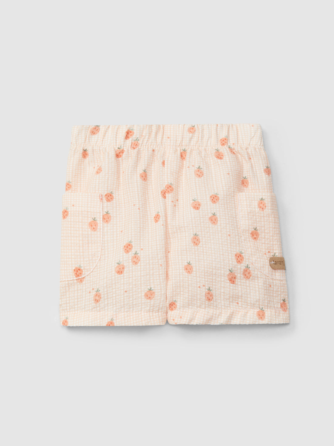 Calções Pull-Up Seersucker Estampado