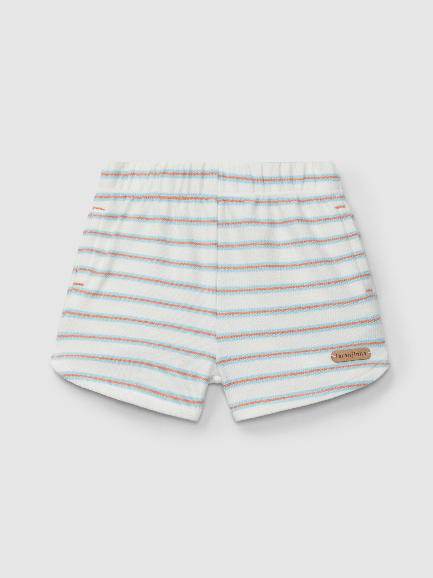 Calções Pull-up Felpa de Riscas Multicolor