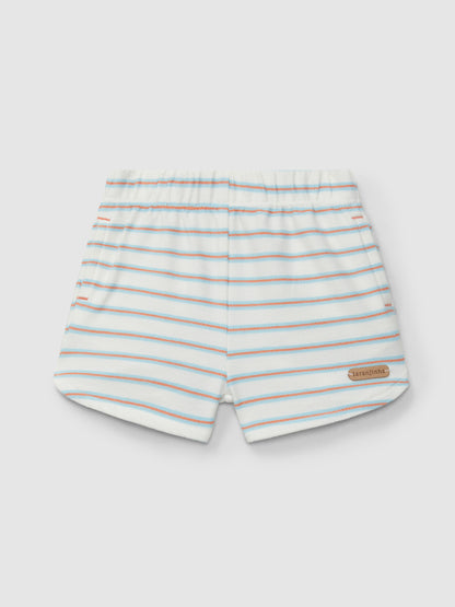 Calções Pull-up Felpa de Riscas Multicolor