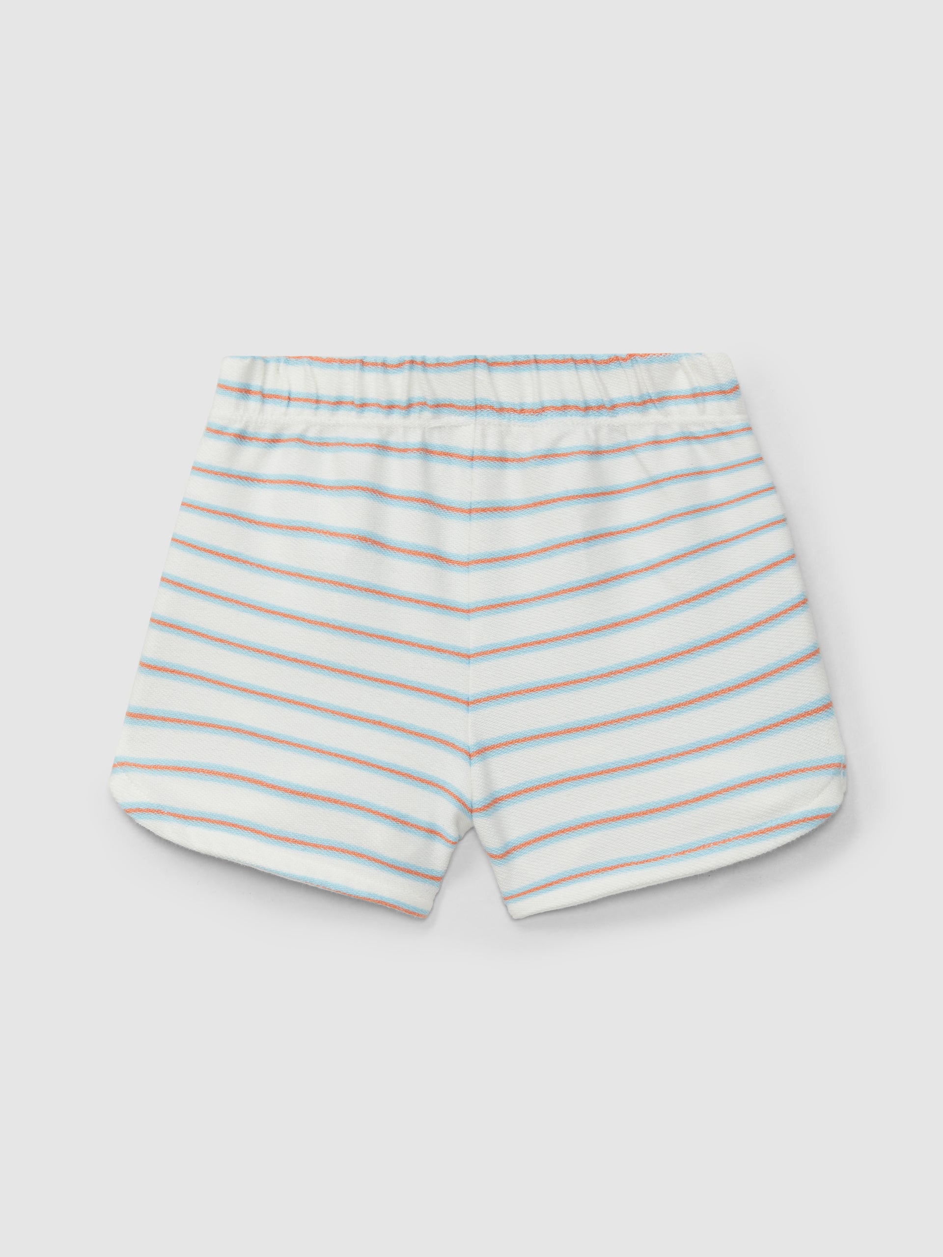 Calções Pull-up Felpa de Riscas Multicolor