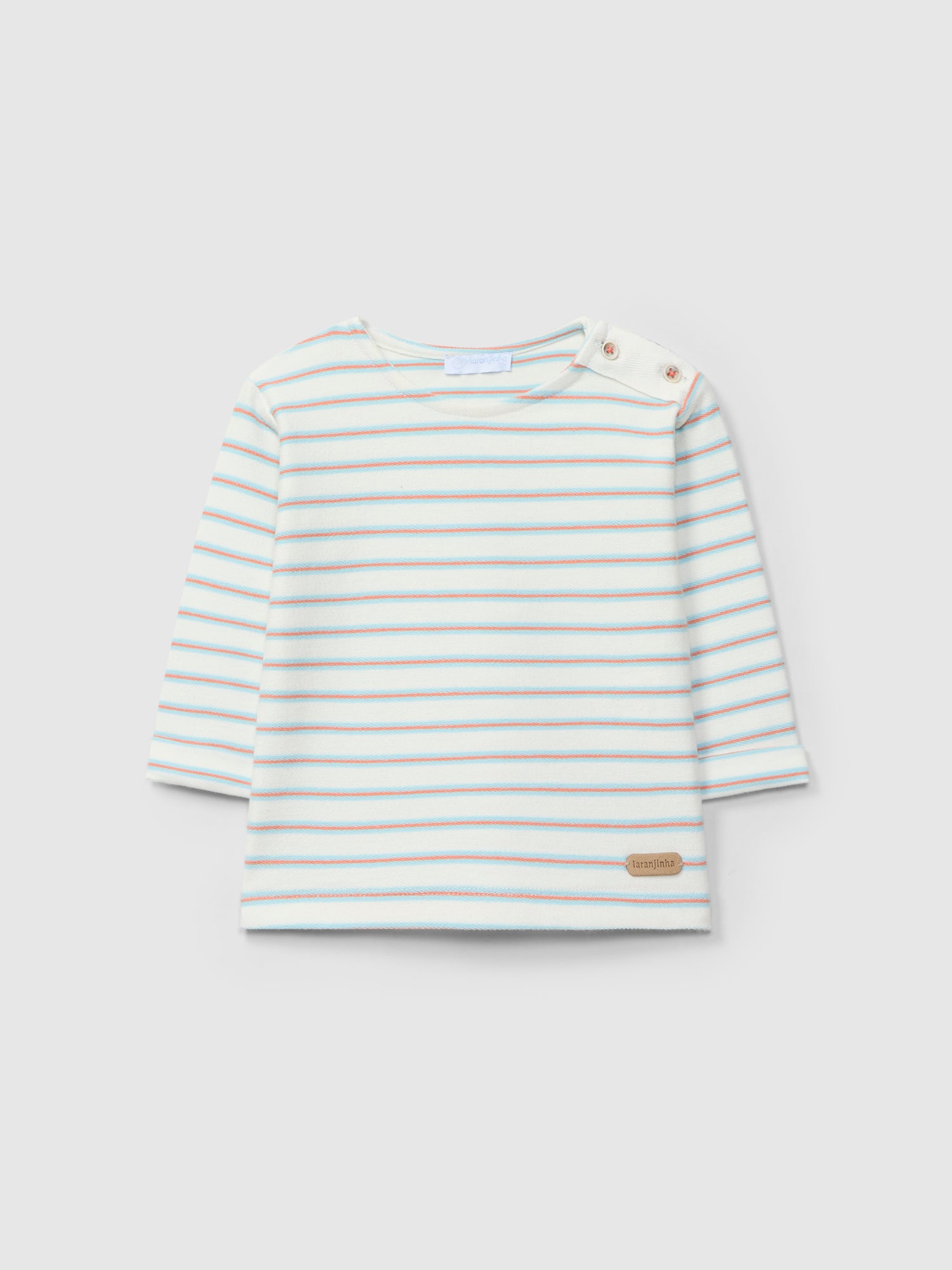 Longsleeve Felpa de Riscas Multicolor