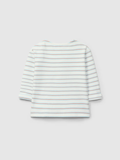Longsleeve Felpa de Riscas Multicolor