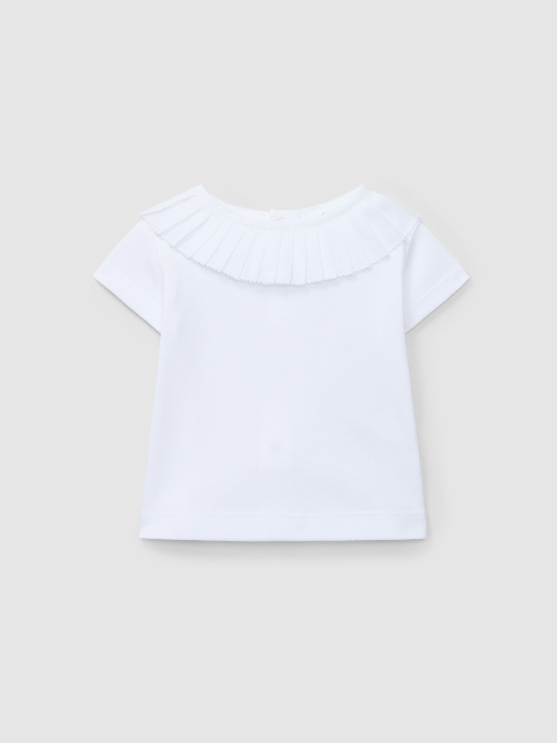 T-shirt Manga Curta Gola Plissada