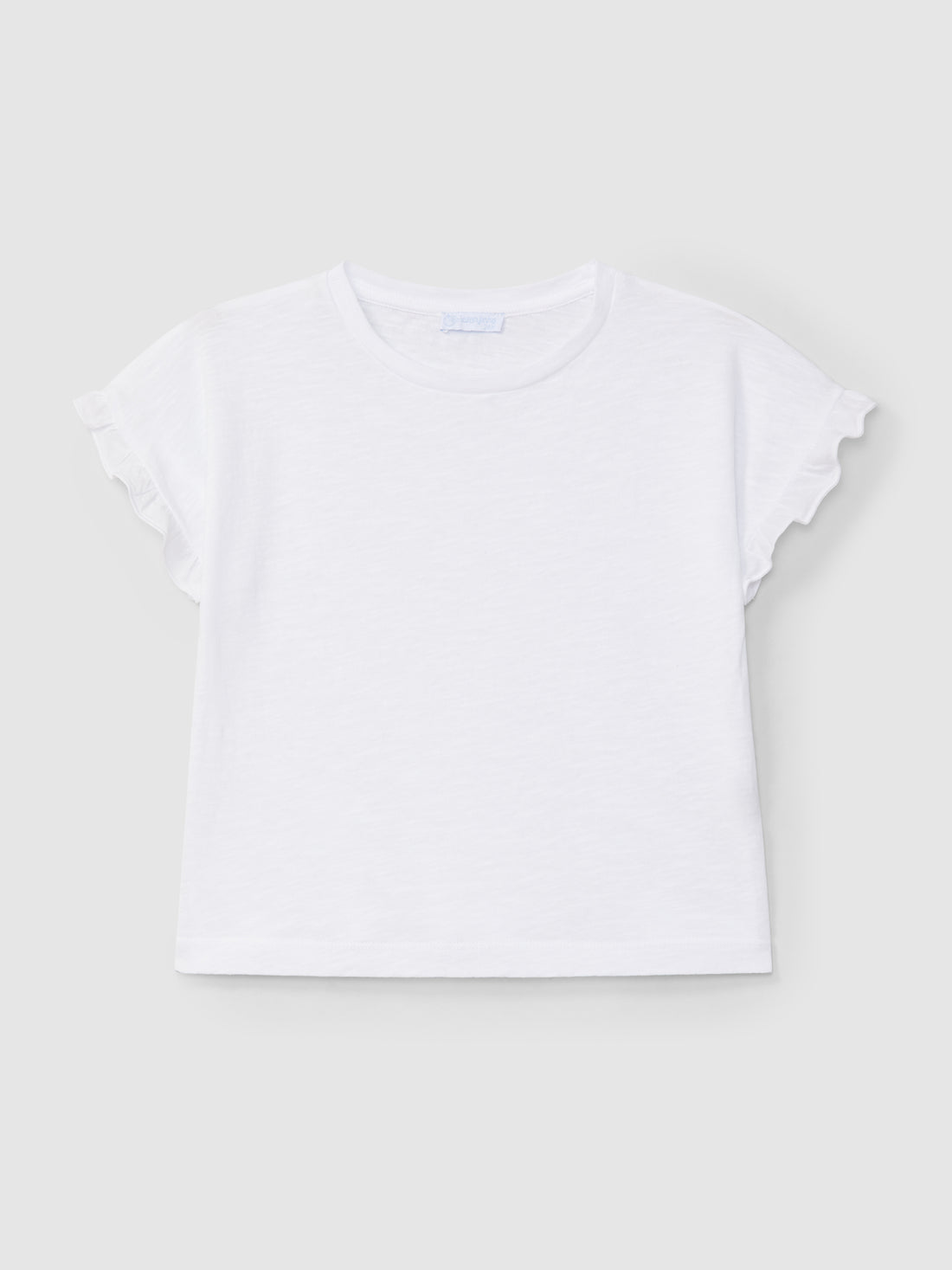 T-shirt Detalhe de Folho Mangas
