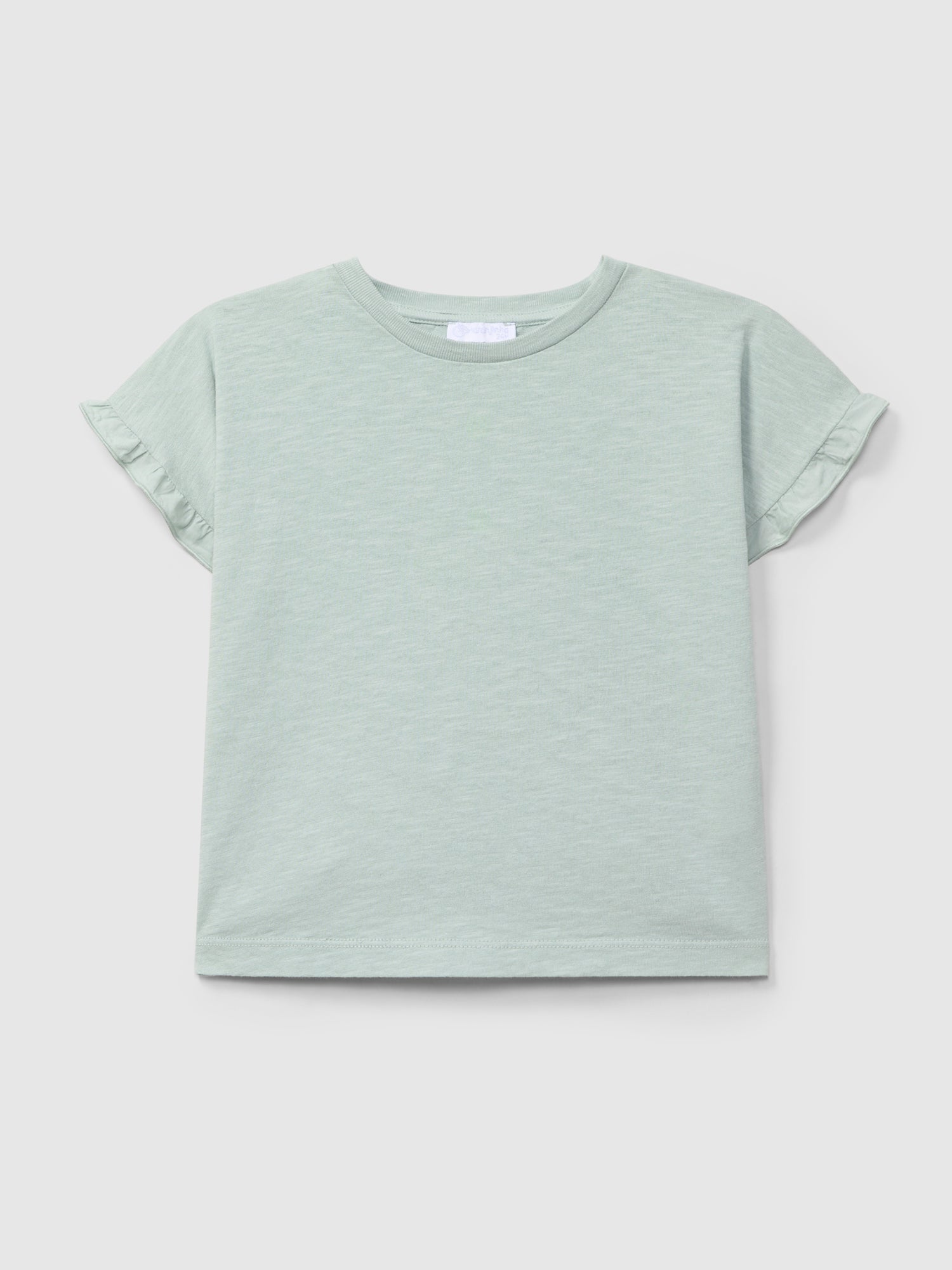 T-shirt Detalhe de Folho Mangas