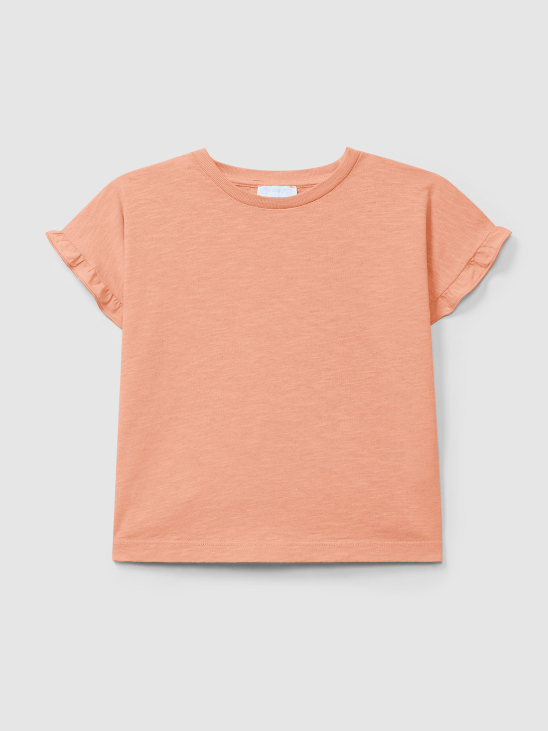 T-shirt Detalhe de Folho Mangas