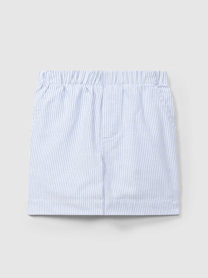 Calções Pull-up Tecido Oxford Riscas