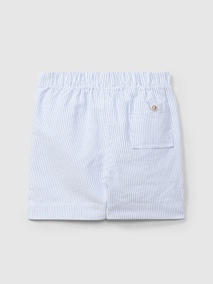 Calções Pull-up Tecido Oxford Riscas