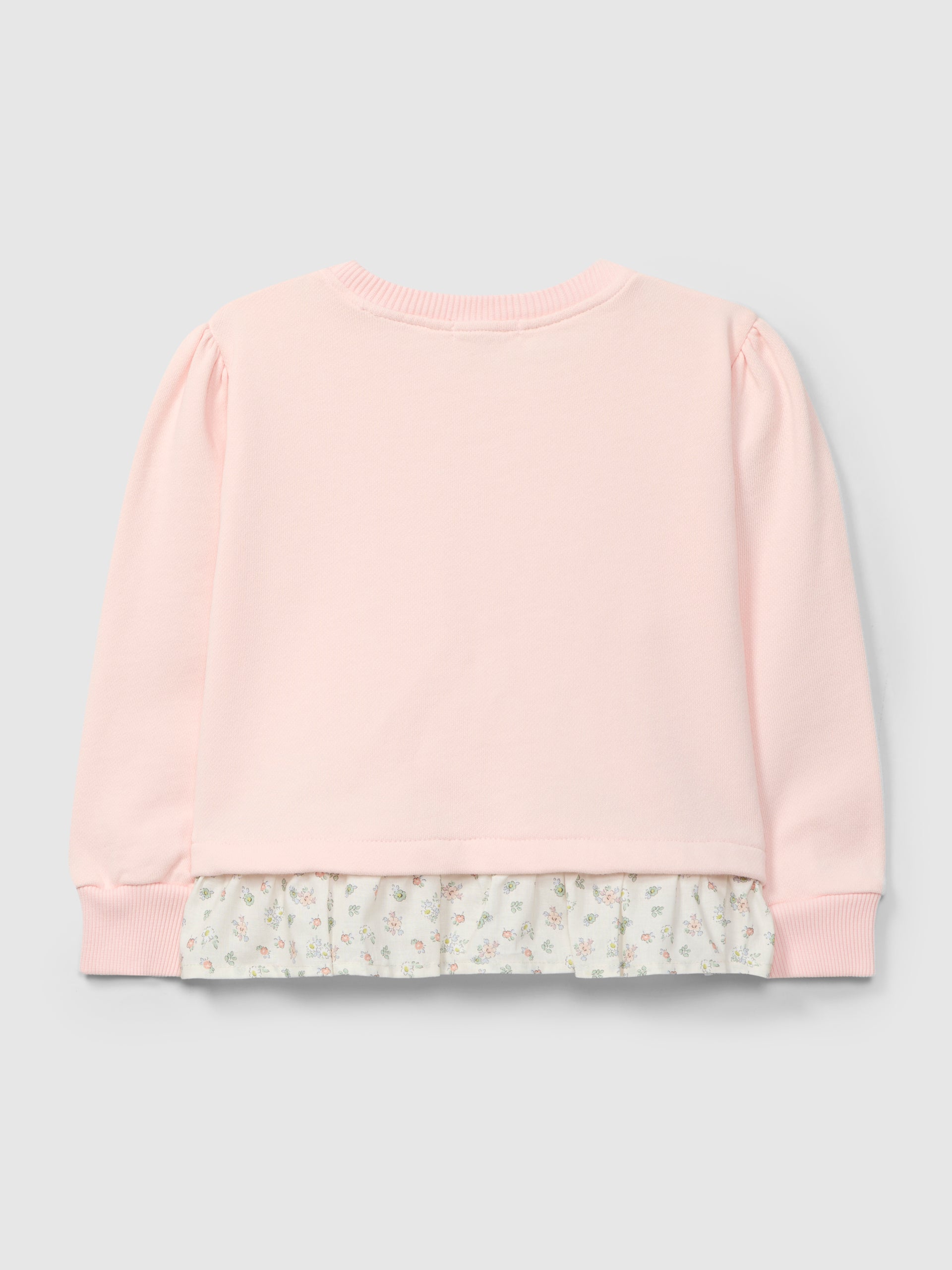 Sweatshirt Felpa com Folho de Tecido