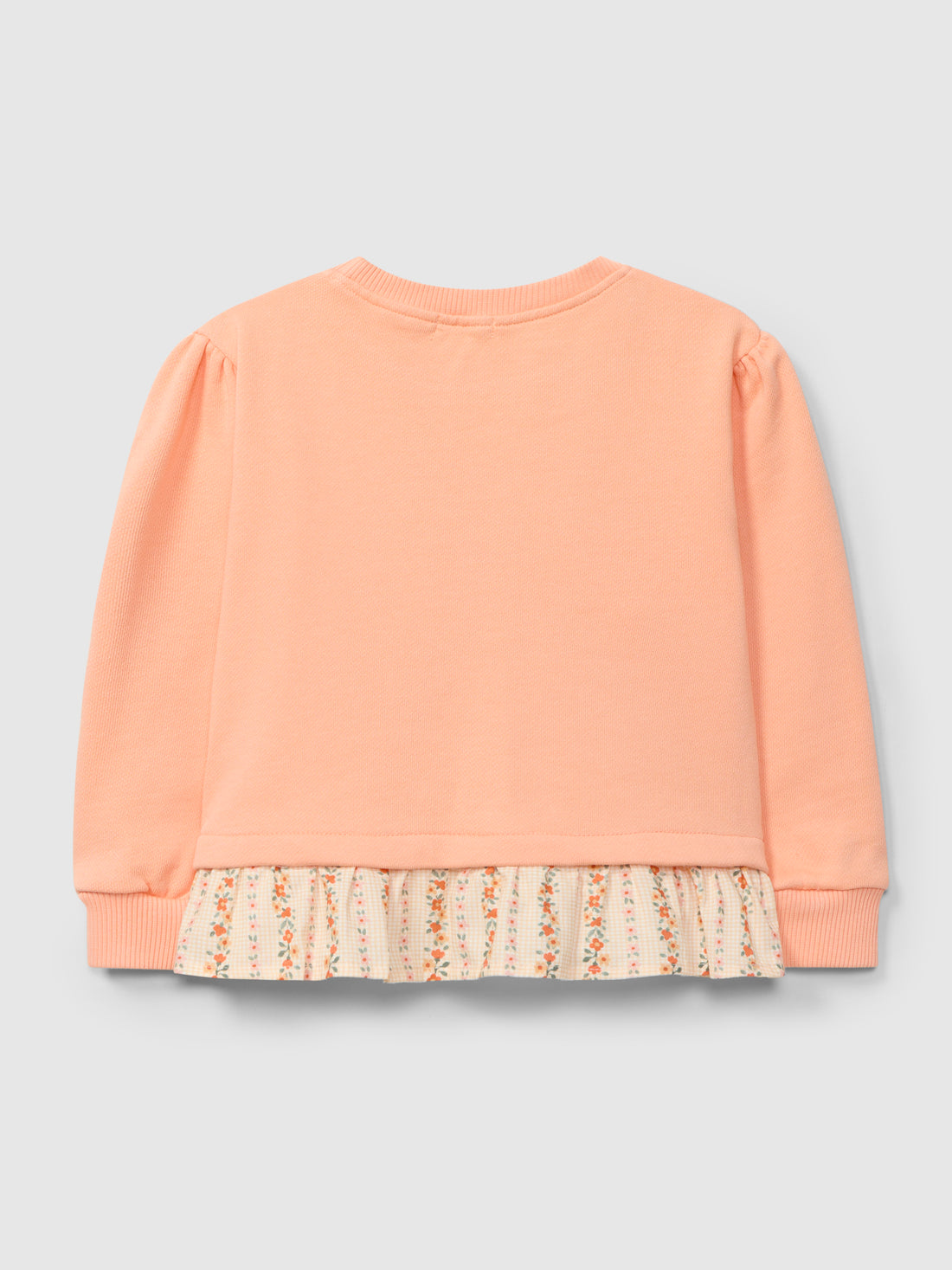 Sweatshirt Felpa com Folho de Tecido