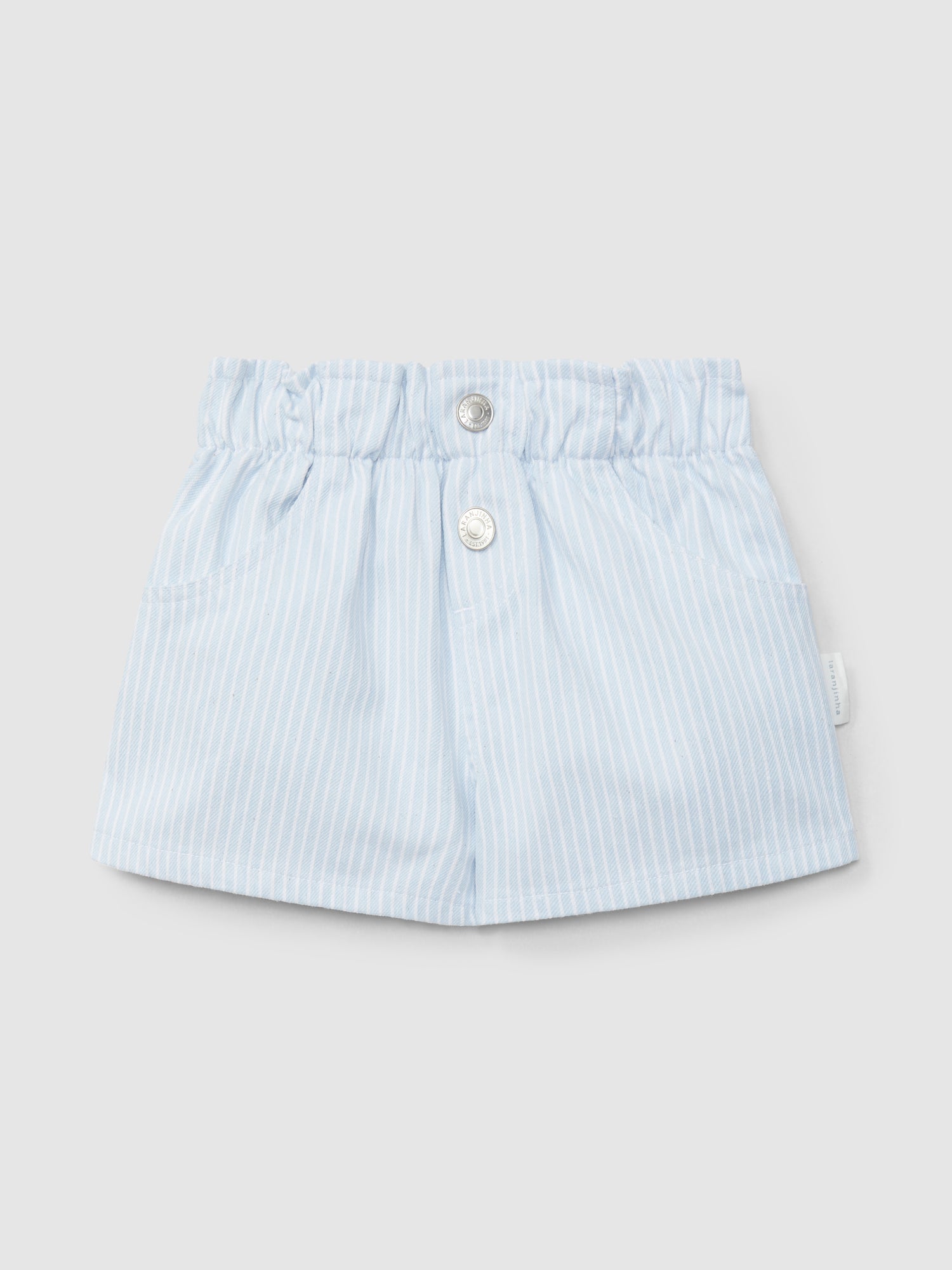 Calções Tecido Denim de Riscas