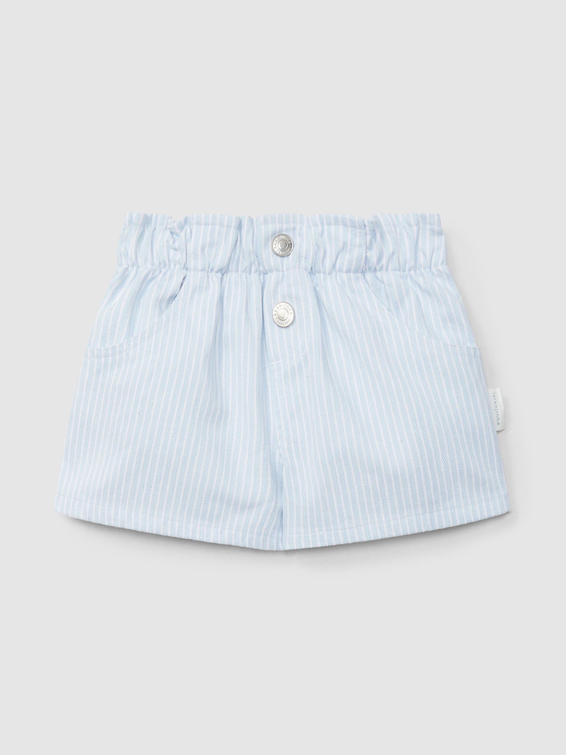 Calções Tecido Denim de Riscas