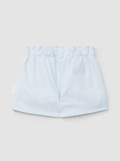 Calções Tecido Denim de Riscas