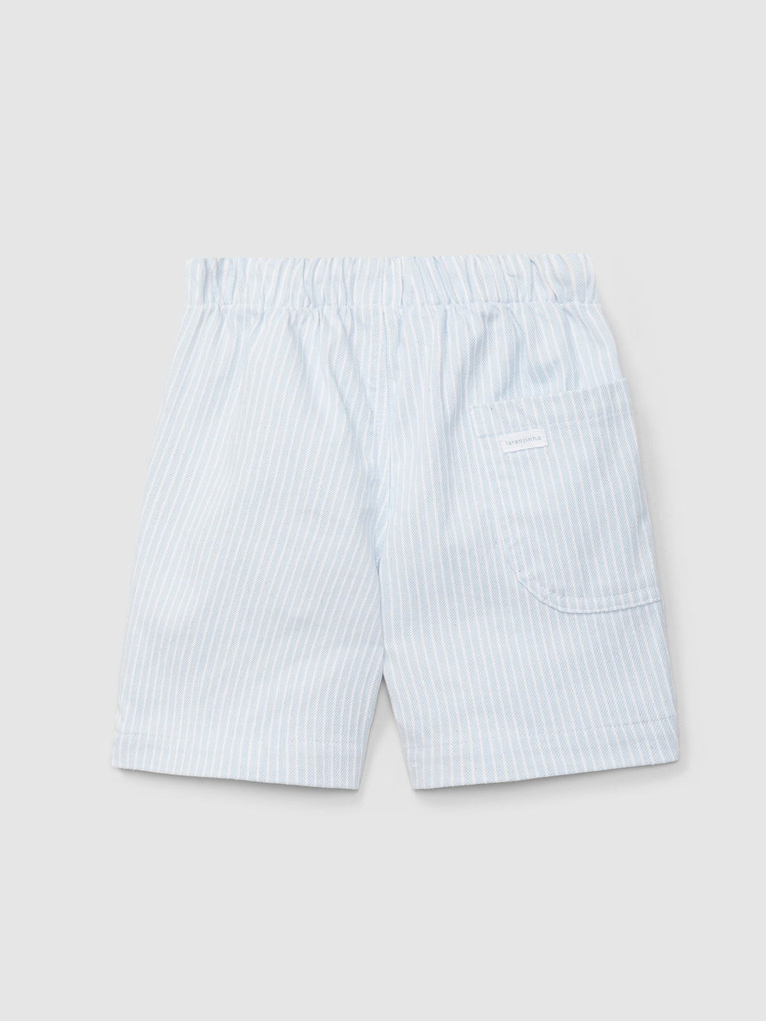 Calções Pull-up Tecido Denim de Riscas