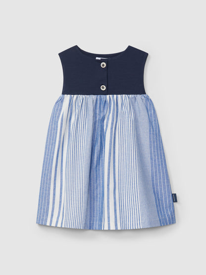 Vestido de Riscas Irregulares
