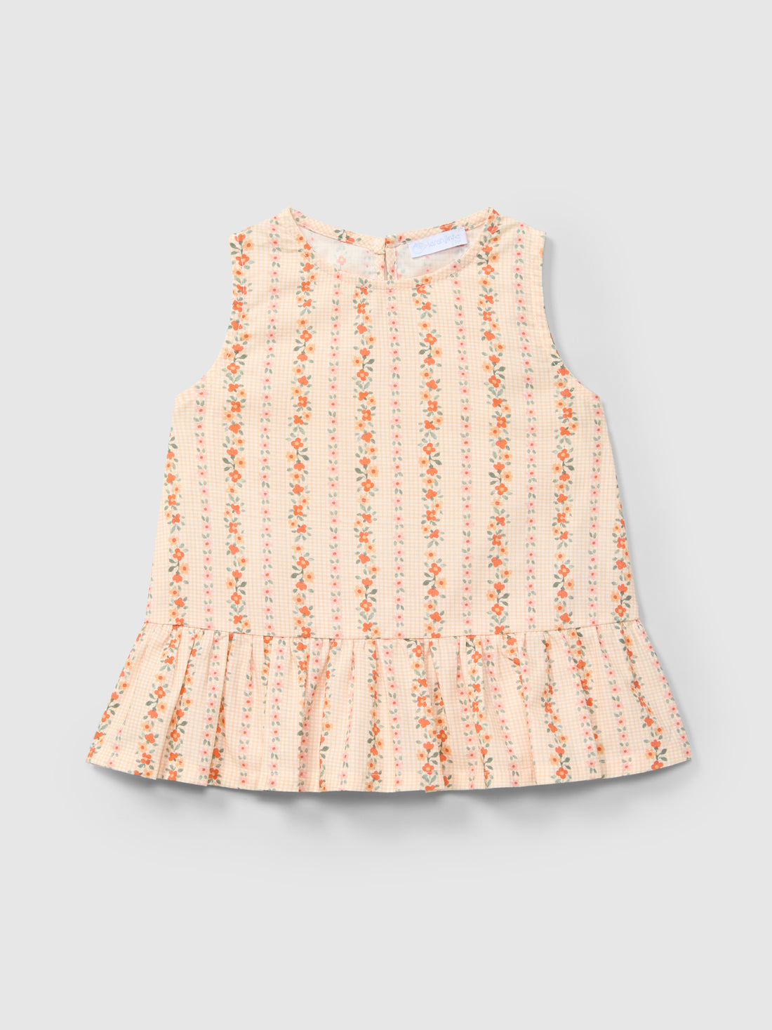 Top Micro-Vichy e Flores