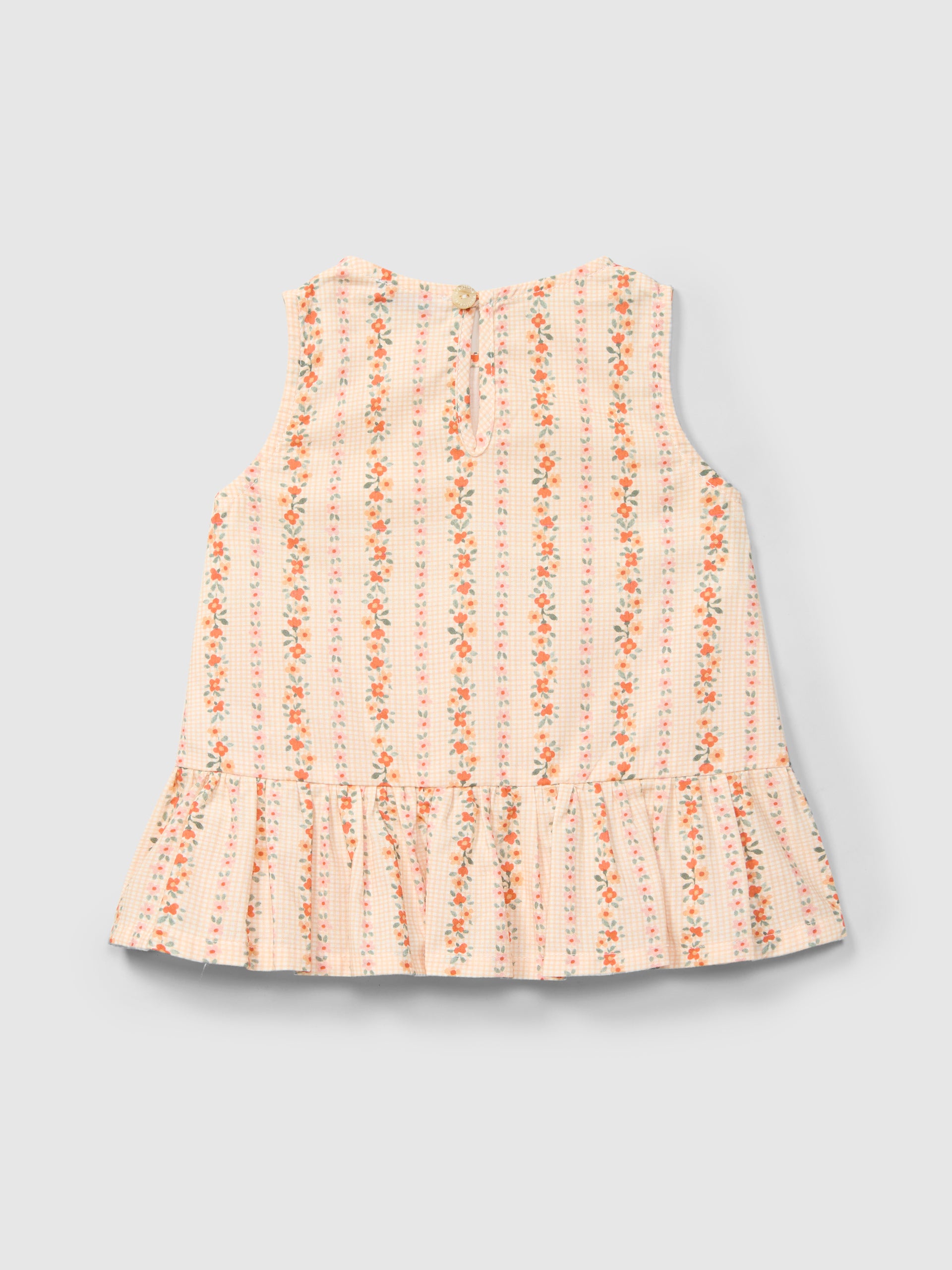 Top Micro-Vichy e Flores