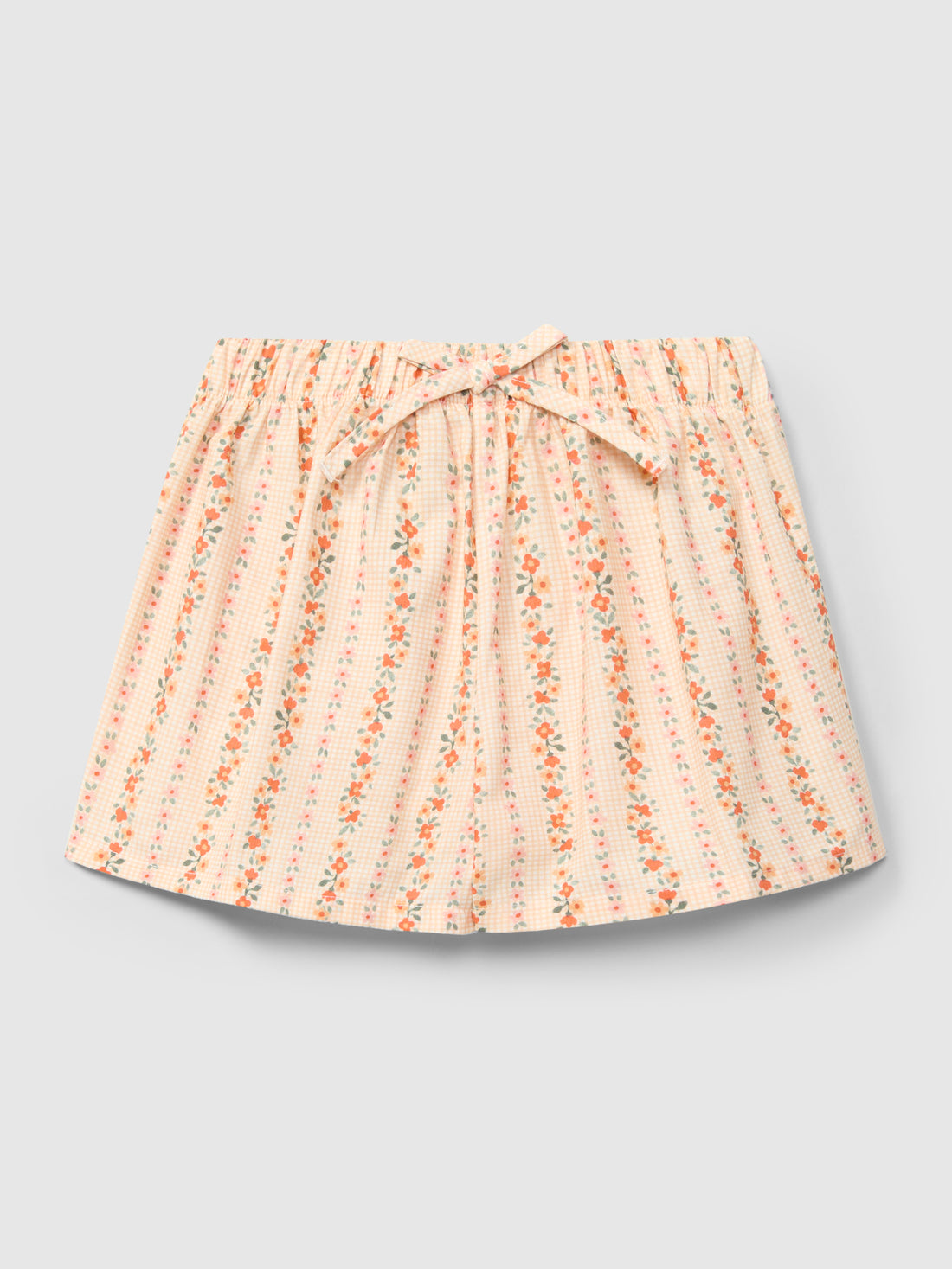 Calções Pull-up Micro-Vichy e Flores