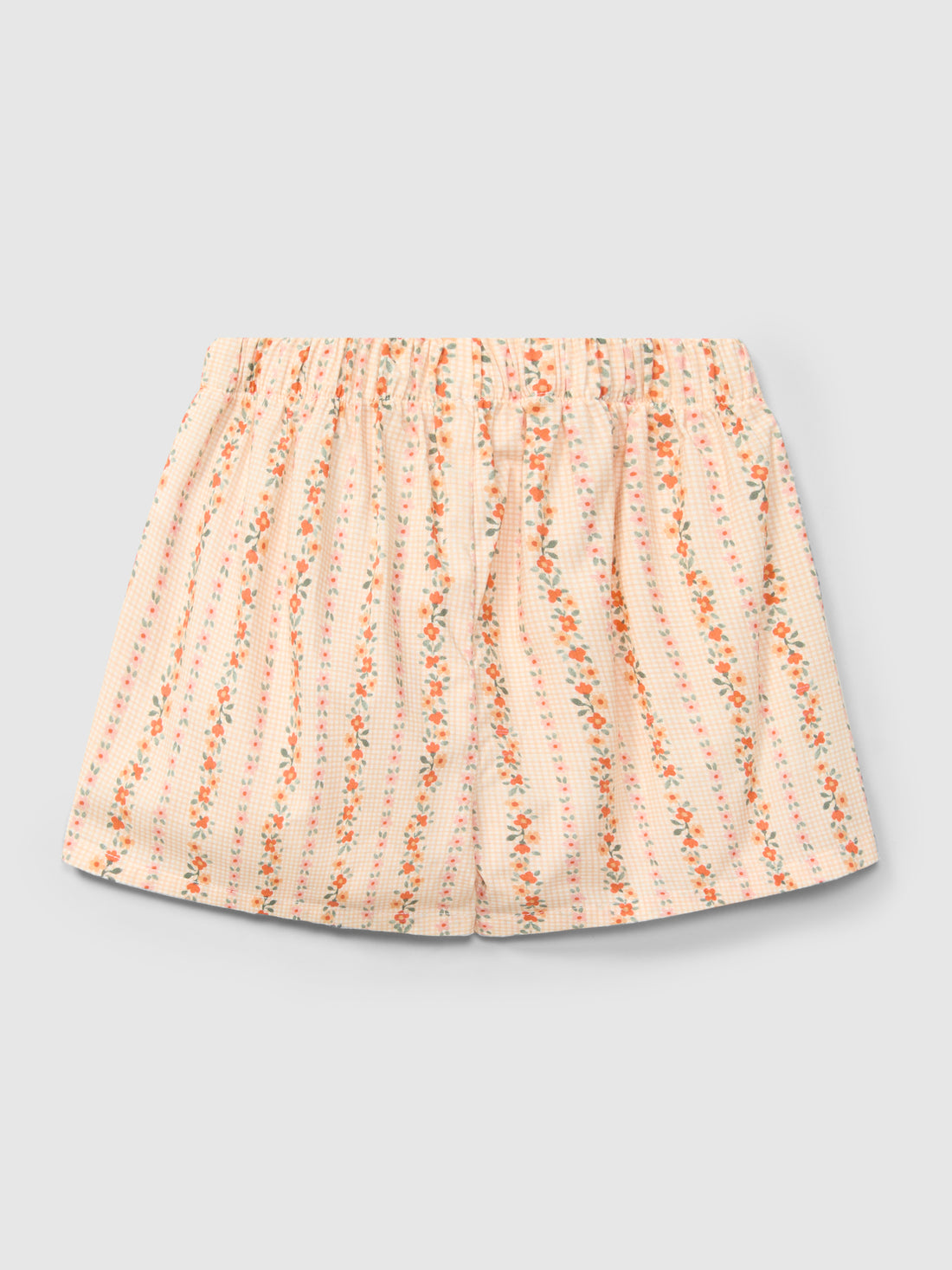Calções Pull-up Micro-Vichy e Flores