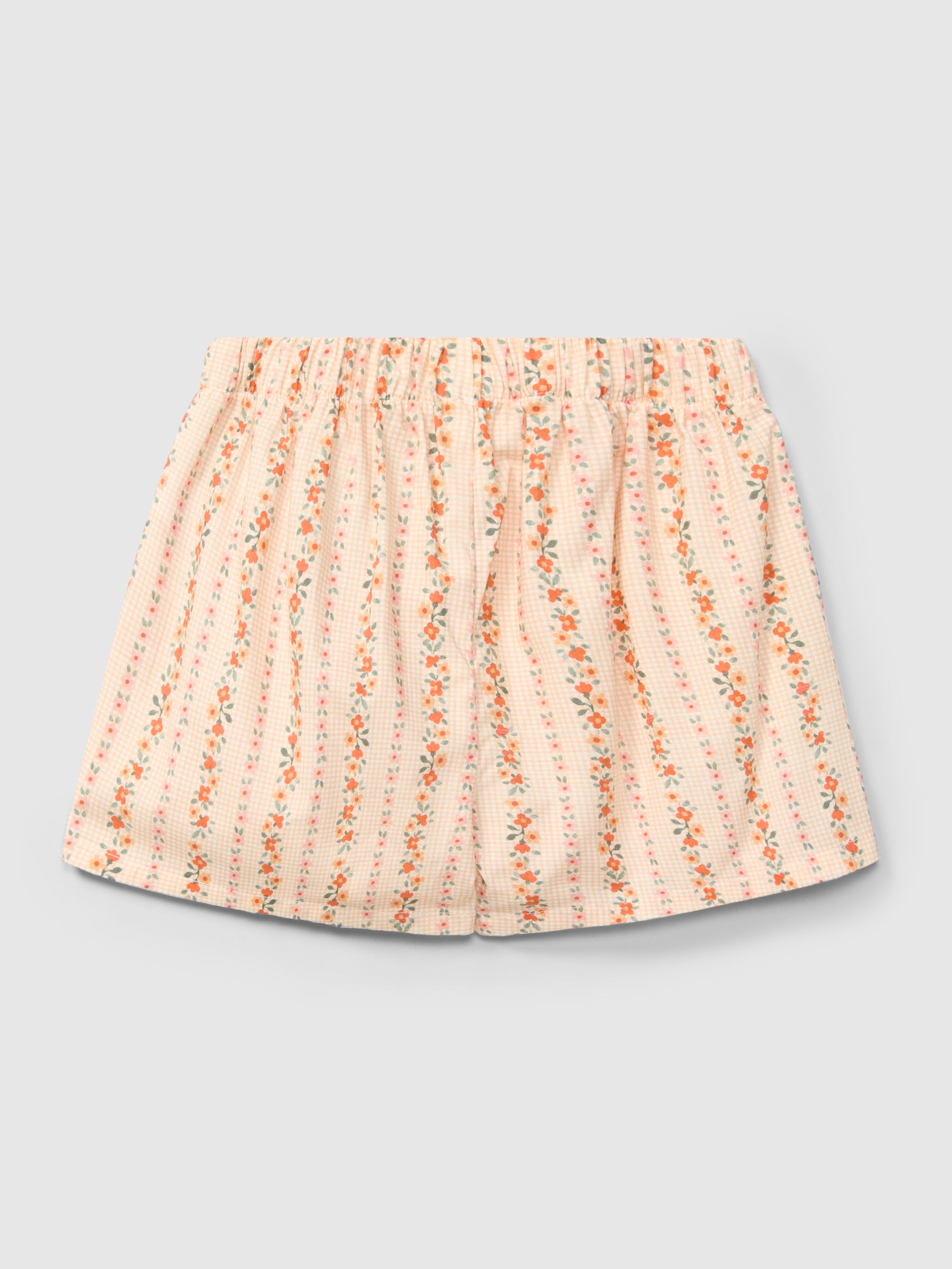 Calções Pull-up Micro-Vichy e Flores